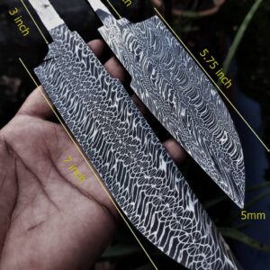 Blank blades to make knife spirograph pattern