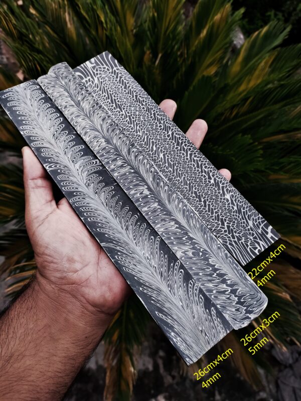 Set of Mosaic Damascus Billets