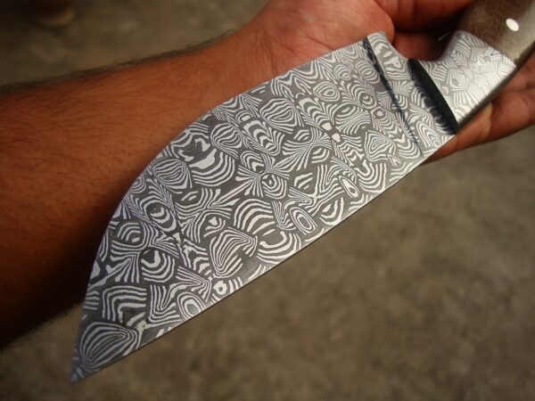 Mosaic damascus full tang knife - Image 3