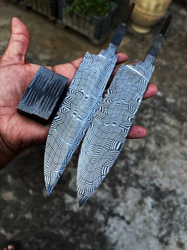 Set of Mosaic Damascus Blanks And Bolsters - Image 2