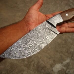 Mosaic damascus full tang knife